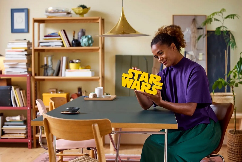 Postkarte mit Lego Star Wars Logo Set Postkarte mit Lego Star Wars Logo Set