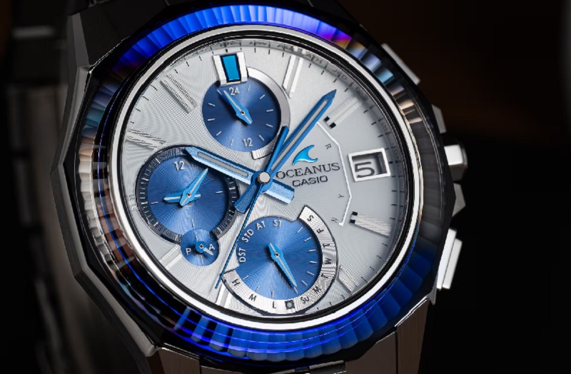 Elegantes Design der Casio Oceanus Manta OCW-S6000PB-7A