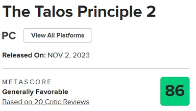 Ein großartiges Rätselspiel mit tiefem Sinn: Kritiker schwärmen von The Talos Principle 2 und geben dem Spiel hohe Wertungen-3 Ein großartiges Rätselspiel mit tiefem Sinn: Kritiker schwärmen von The Talos Principle 2 und geben dem Spiel hohe Wertungen-3