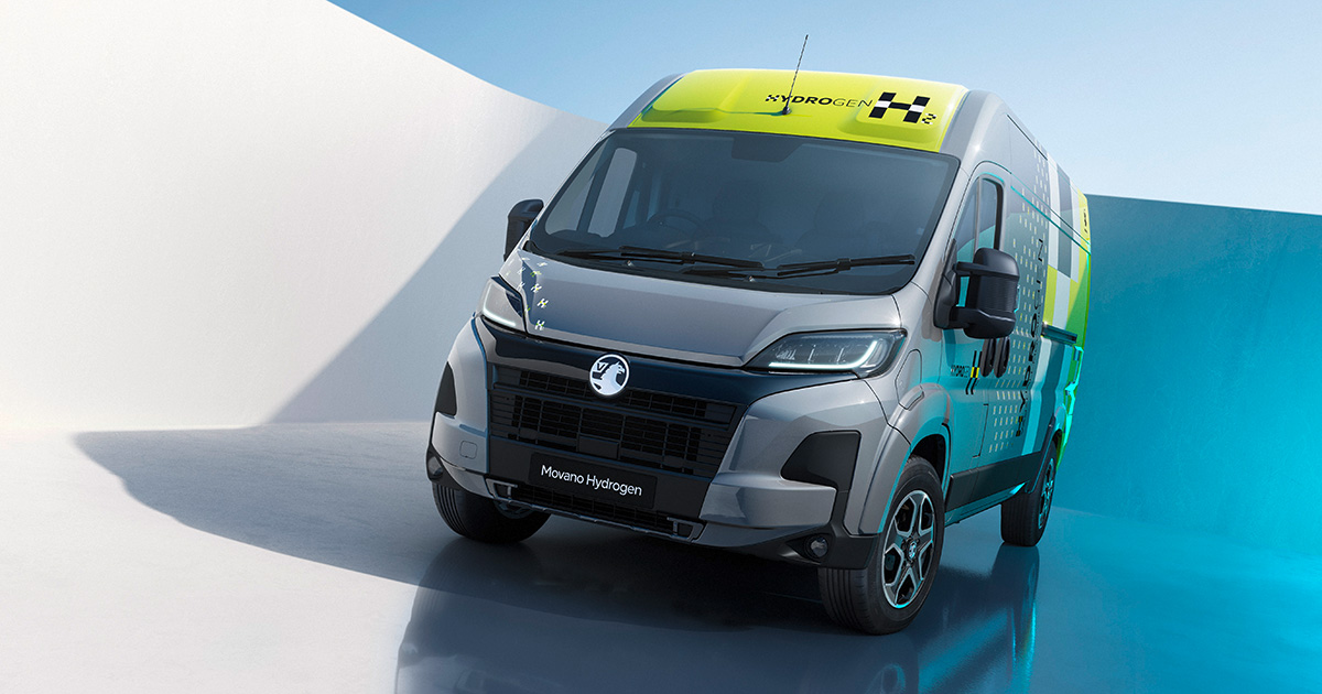 Innenraum des Vauxhall Movano Hydrogen Van