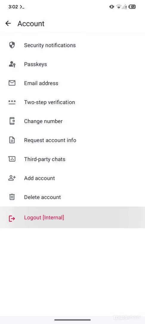 Option, WhatsApp mit allen Daten zu löschen Option, WhatsApp mit allen Daten zu löschen