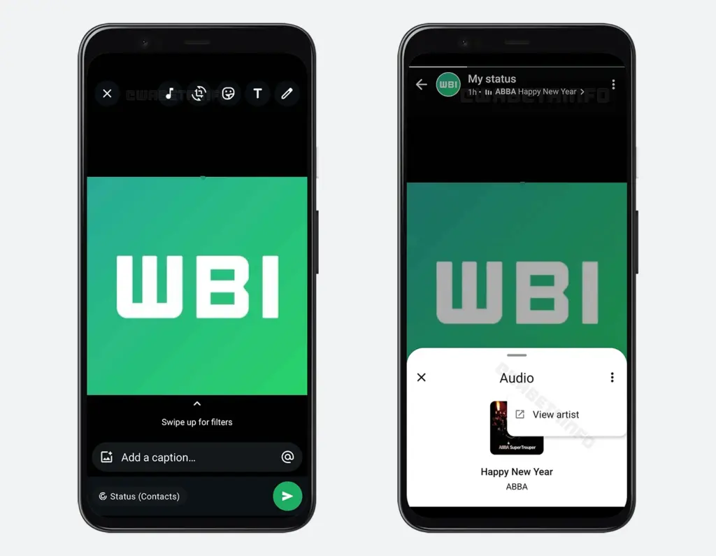 WhatsApp-Status mit Musik