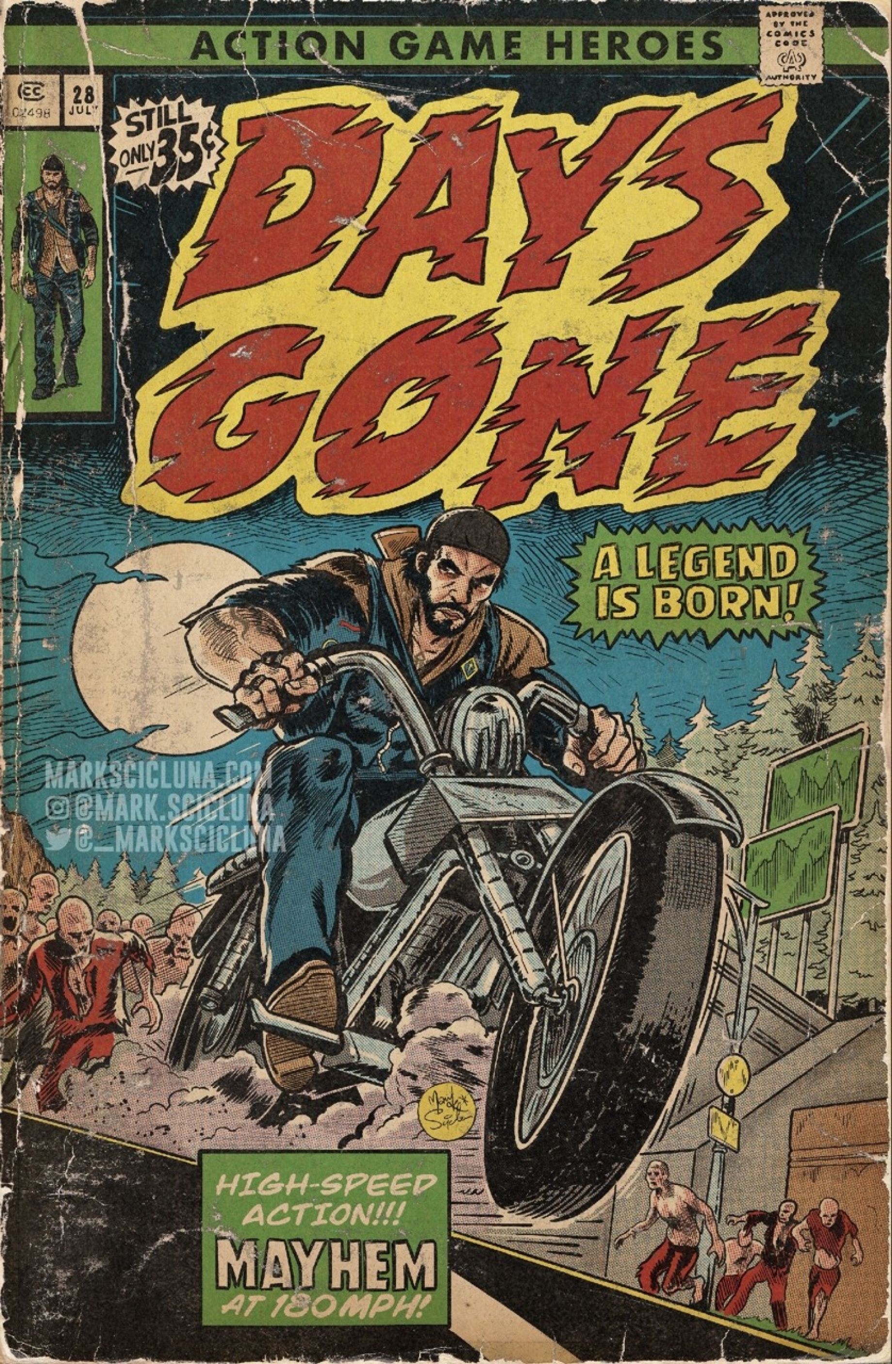 Das Ergebnis kann sich sehen lassen: Der ehemalige Illustrator von Rockstar Games erstellt Cover für Retro-Comics rund um Videospiele-5