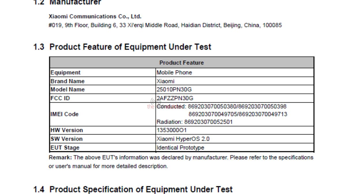 Xiaomi 15 Ultra - Globale Version bei FCC