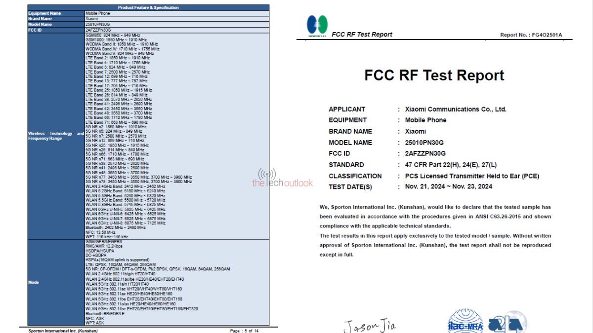Xiaomi 15 Ultra - FCC-Version des globalen Modells