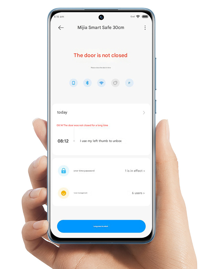 Xiaomi Mijia Smart Safe Vorderansicht Xiaomi Mijia Smart Safe Vorderansicht