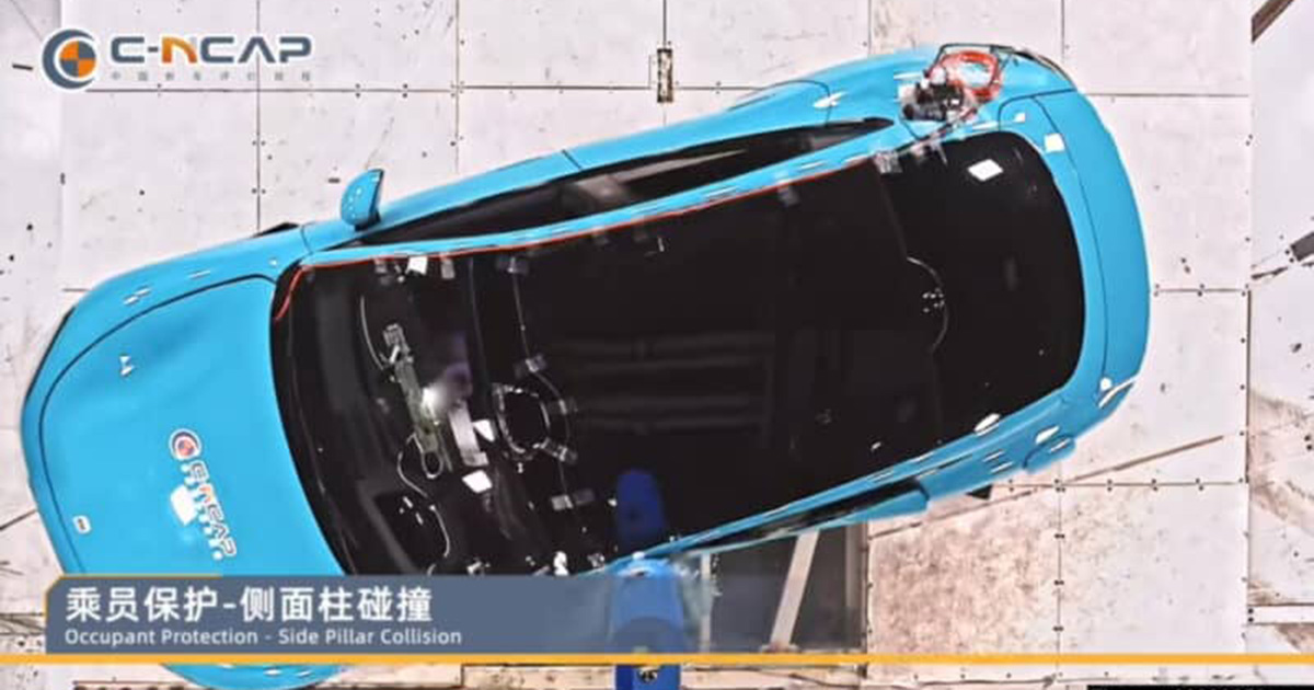 Xiaomi SU7 Sturztest Xiaomi SU7 Crash-Test. Illustration: Carnewschina