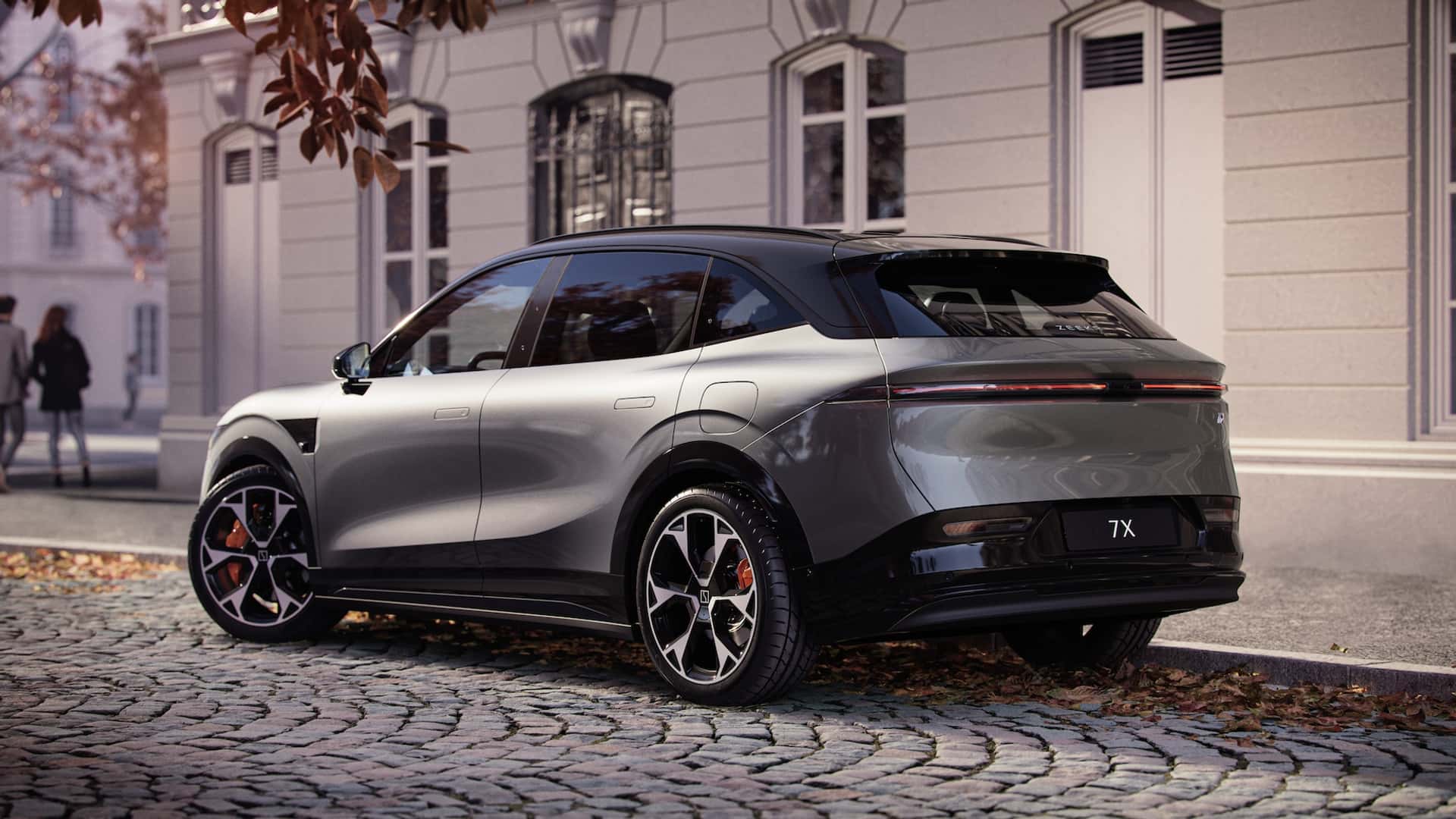 Rückseite des Zeekr 7X Crossover-Fahrzeugs