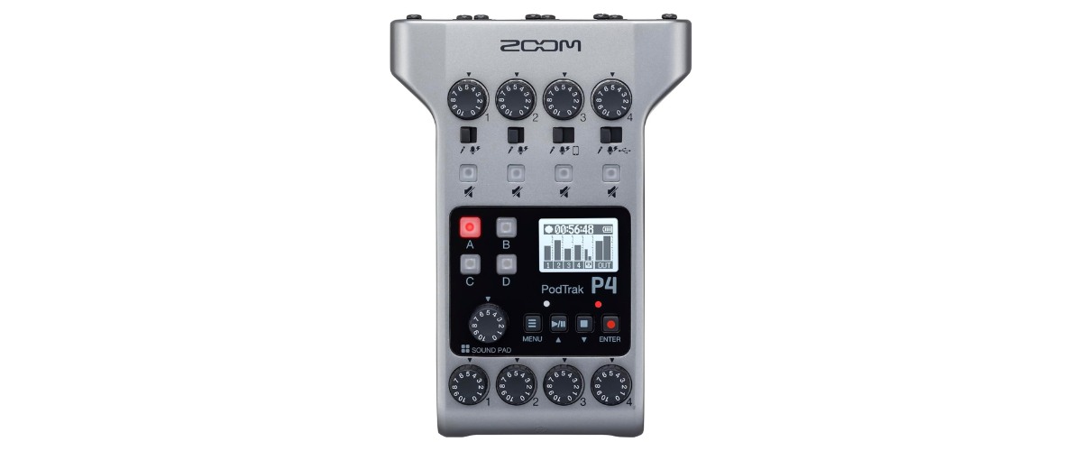 Zoom PodTrak P4 Tragbarer Podcast-Rekorder Zoom PodTrak P4 Tragbarer Podcast-Rekorder